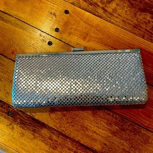 INC Silver Sparkle Clutch